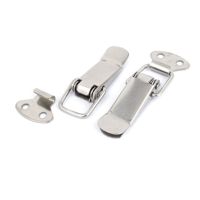 Harfington Toolbox Chest Box Spring Loaded Toggle Catch Latch Set 57mm Long 2pcs