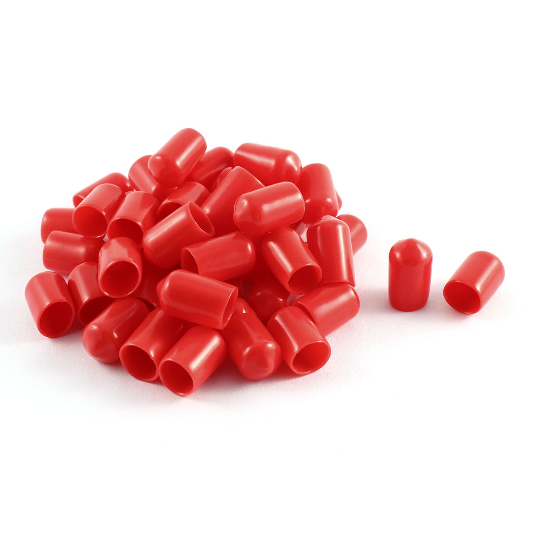 Harfington 50pcs Polyolefin Adhesive Glue Lined End Caps for Cable Sealing Cap