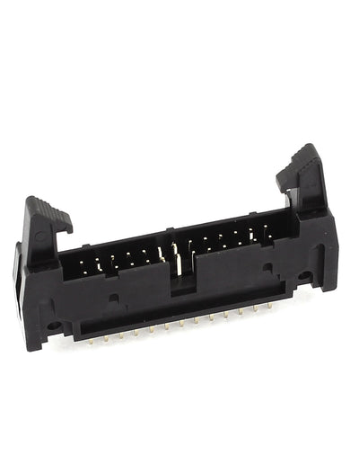 Harfington 4pcs 2.54mm Pitch 26 Pin FC Male Header IDC Socket Connector Black