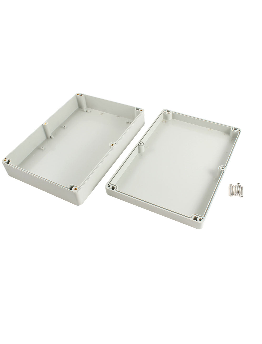 Harfington Plastic Electronic Project Junction Box Enclosure Case with Screws 262×182×60mm