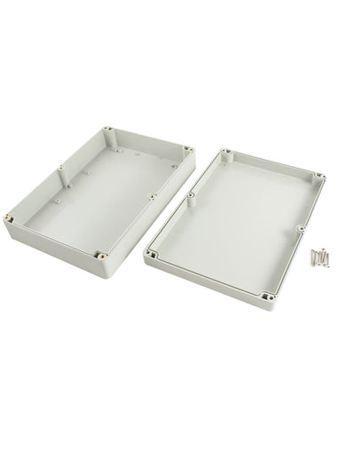 Harfington Plastic Electronic Project Junction Box Enclosure Case with Screws 262×182×60mm