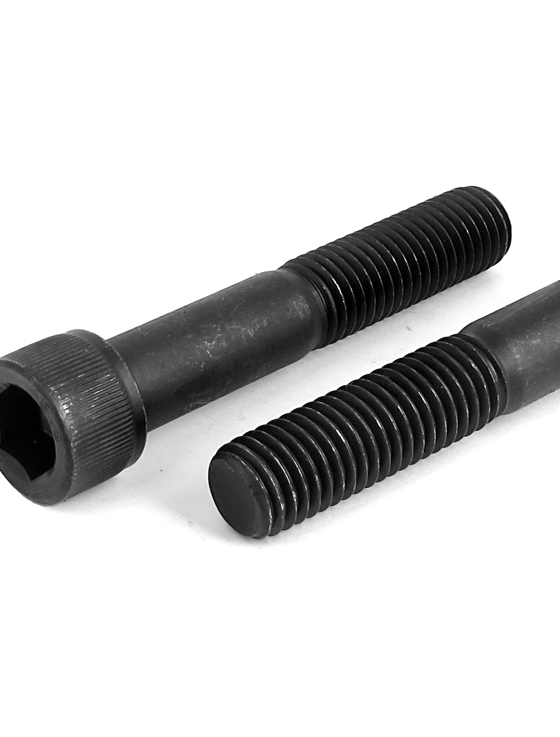 Harfington M14x80mm Metric 12.9 Alloy Steel Hex Socket Head Cap Screws Bolts Black 5Pcs