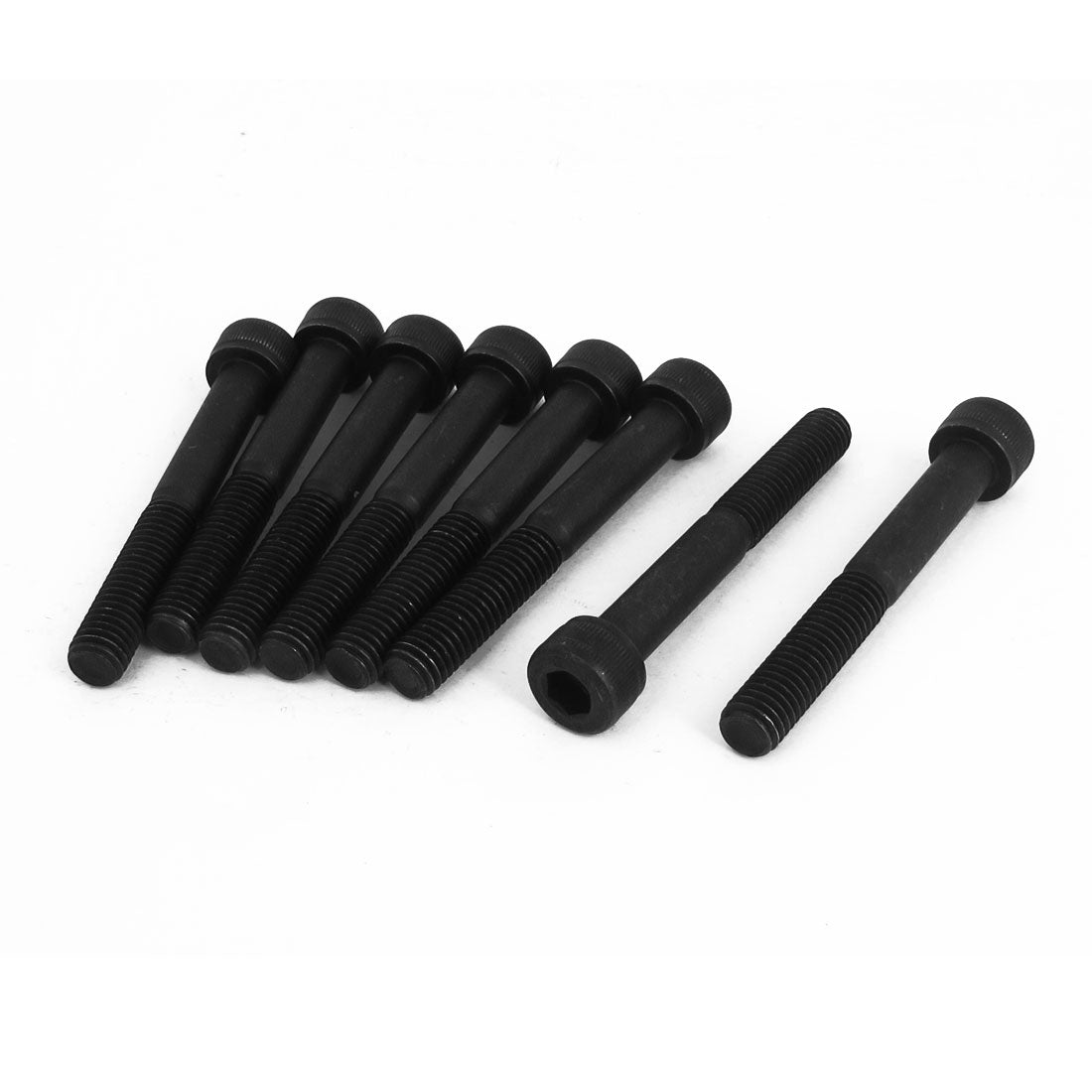 Harfington M8×60mm 12.9 Alloy Steel Hex Socket Head Cap Screws Bolts Black 8pcs