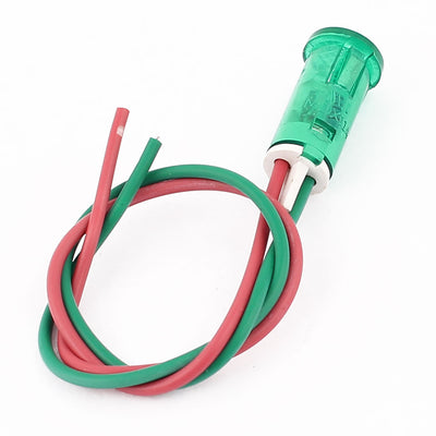 Harfington Plastic Wire LED Pilot Signal Indicator Light 5pcs