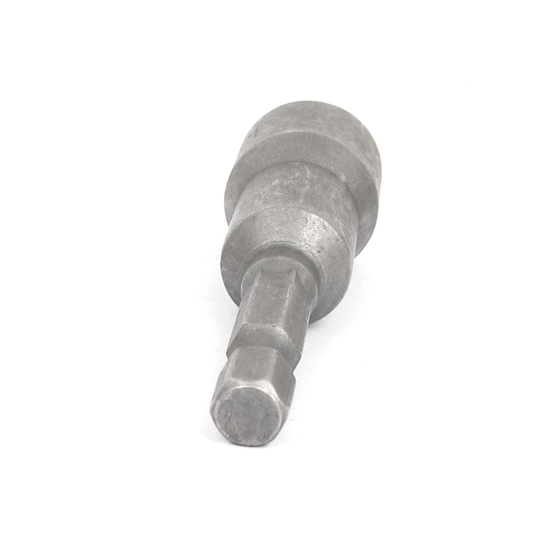 Harfington 1/4" Shank 13mm Hex Socket Impact Nut Setter Driver Bit Adapter Gray 5pcs