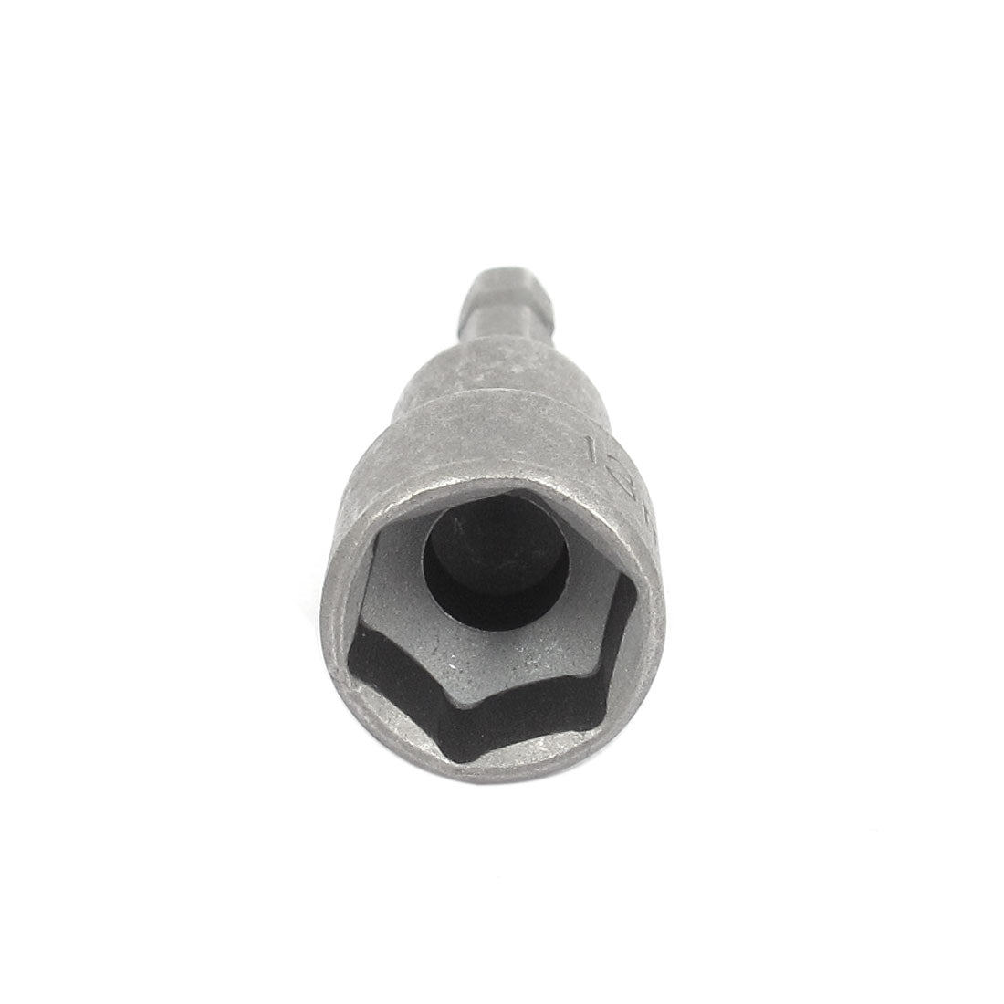 Harfington 1/4" Shank 13mm Hex Socket Impact Nut Setter Driver Bit Adapter Gray 5pcs