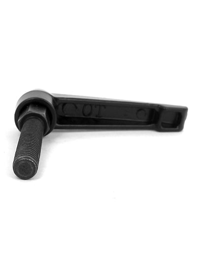 Harfington M6x30mm Male Threaded Lathe Machine Metal Adjustable Handle Lever Grip Black 5pcs