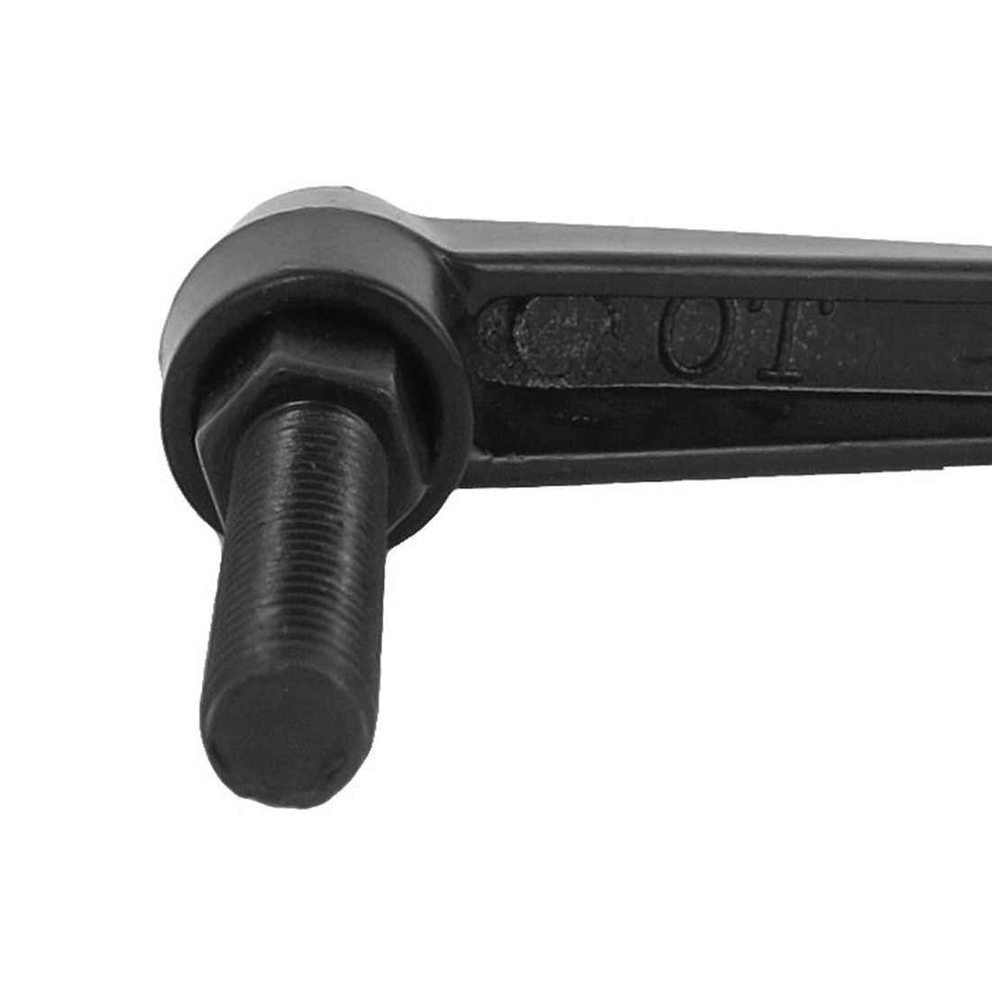 Harfington M6x25mm Male Thread Lathe Machine Metal Adjustable Handle Lever Grip Black 5pcs