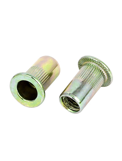 Harfington Uxcell 100 Pcs M5 Threaded Countersunk Head Knurled Blind Rivet Nuts Nutserts