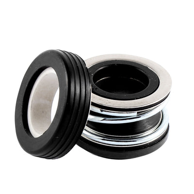 uxcell Uxcell 19mm 0.75" Internal Dia Metal Spring Rubber Bellows Water Pump Mechanical Seal