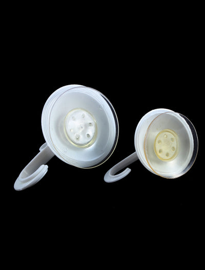 Harfington Uxcell Kitchen Bathroom Shower Suction Cup Door Wall Hook Towel Pan Hanger White 2pcs