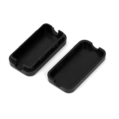 Harfington 9pcs Black Plastic Surface Mounting Water Resistant Electric DIY Junction Box Case 43x22x11mm