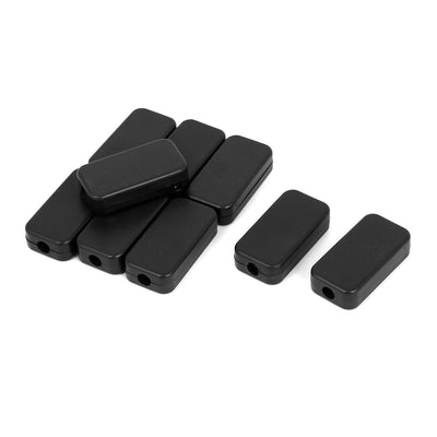 Harfington 9pcs Black Plastic Surface Mounting Water Resistant Electric DIY Junction Box Case 43x22x11mm