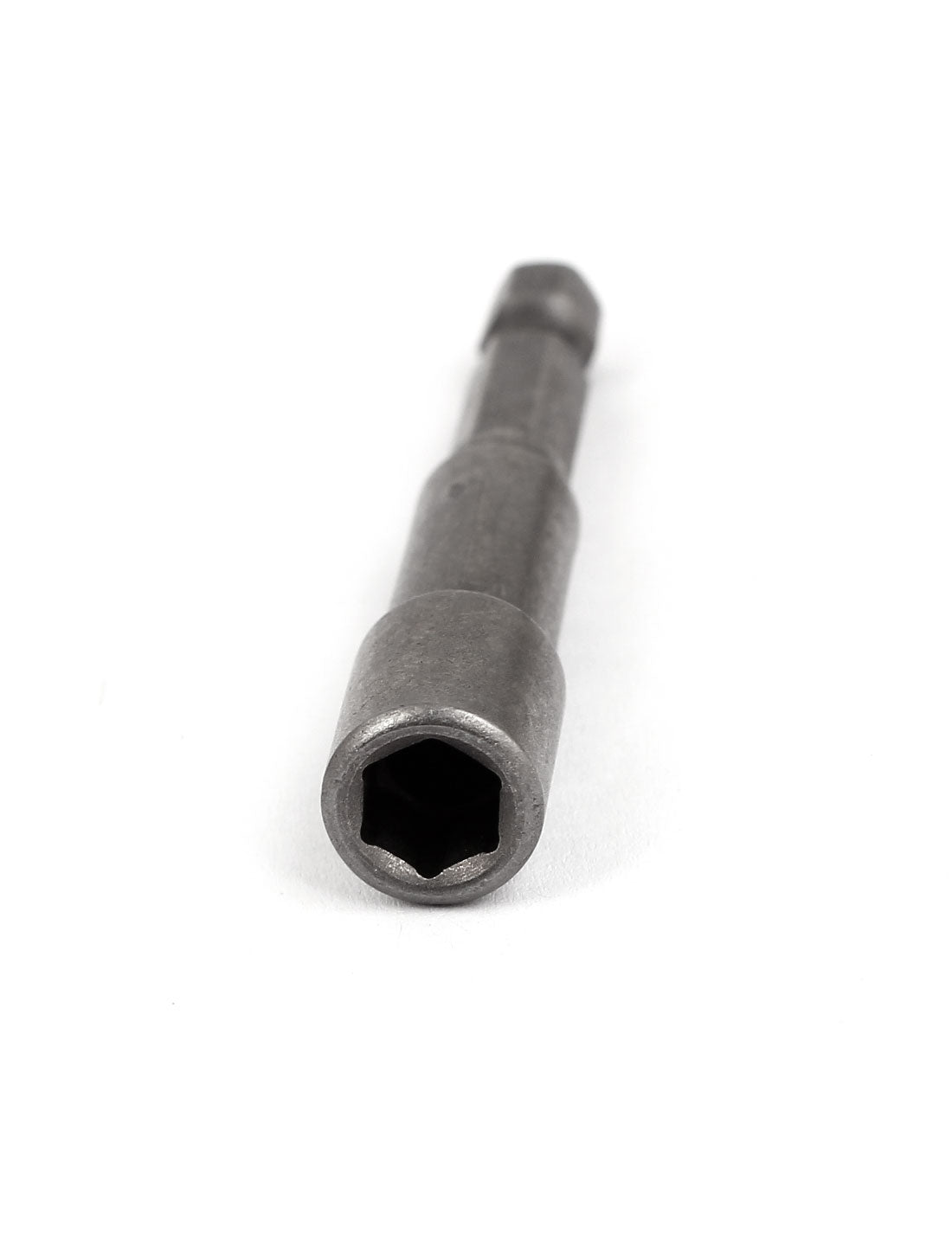 Harfington 1/4" Shank 1/4" Hex Socket Impact Nut Setter Driver Bit Adapter Silver Gray 5pcs