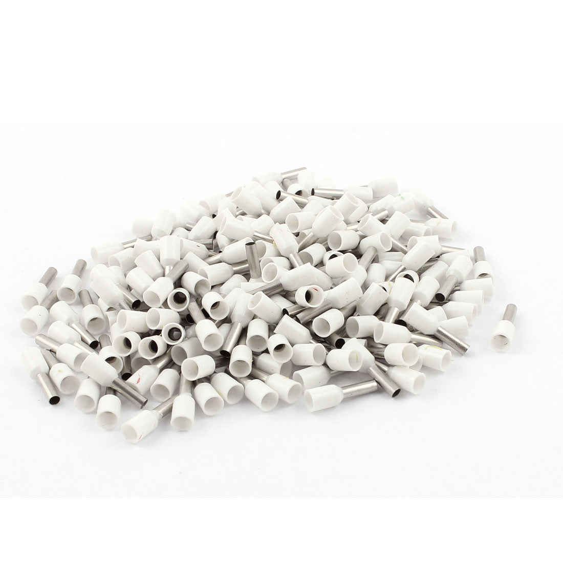 Harfington 190Pcs White Wire Copper Crimp Connector Insulated Ferrule Pin Cord End Terminals AWG14