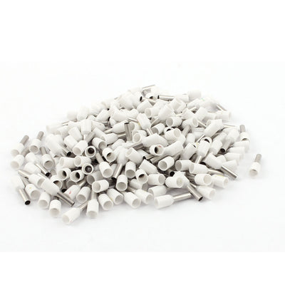 Harfington 190Pcs White Wire Copper Crimp Connector Insulated Ferrule Pin Cord End Terminals AWG14