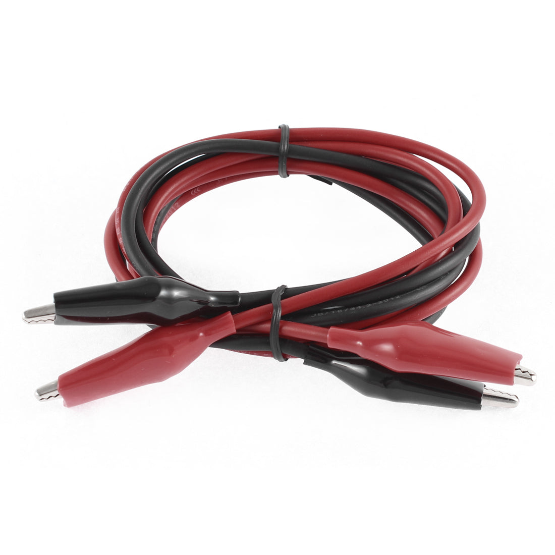 Harfington Multimeter Electrical Insulated Boot Alligator Clip Test Leads Cable 1.4Ft 2pcs