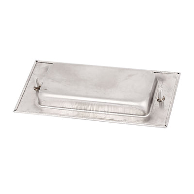 Harfington Uxcell 120mmx60mm Stainless Steel Rectangular Recessed Flush Pull Handle Silver Tone