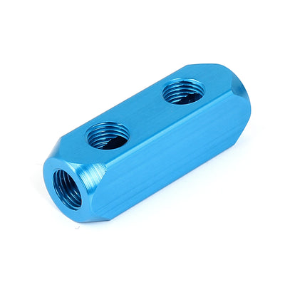 Harfington Air Compressor 1/4BSP 2 Way Hose Pipe Inline Manifold