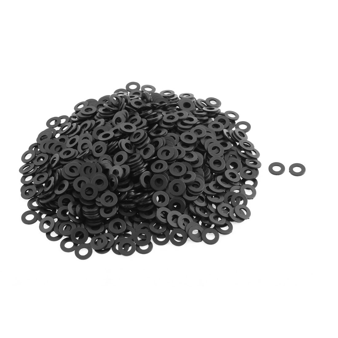 Harfington Black Insulation Spacer Nylon Flat Washers Gasket 5mm×10mm×1mm 1000pcs