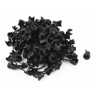 Harfington 100pcs Round Cable Wire Strain Relief Bush Grommet 12mm Length