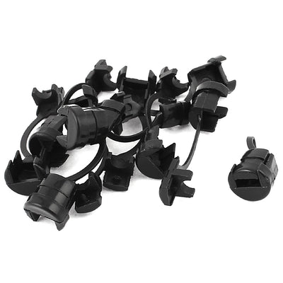 Harfington 10 Pcs Round Cable Wire Strain Relief Bush Grommet 12mm Length