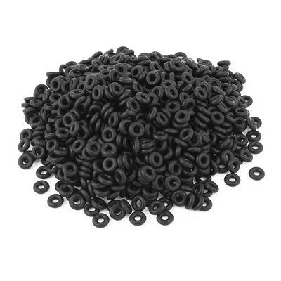 Harfington 1000pcs 11x5x3mm Rubber O Ring Seal Sink Tube Gasket Black
