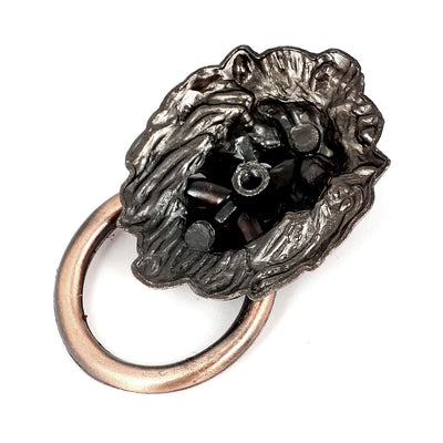 Harfington Uxcell Lion Head Design Drawer Cupboard Cabinet Pull Handle Knob Copper Tone 15pcs