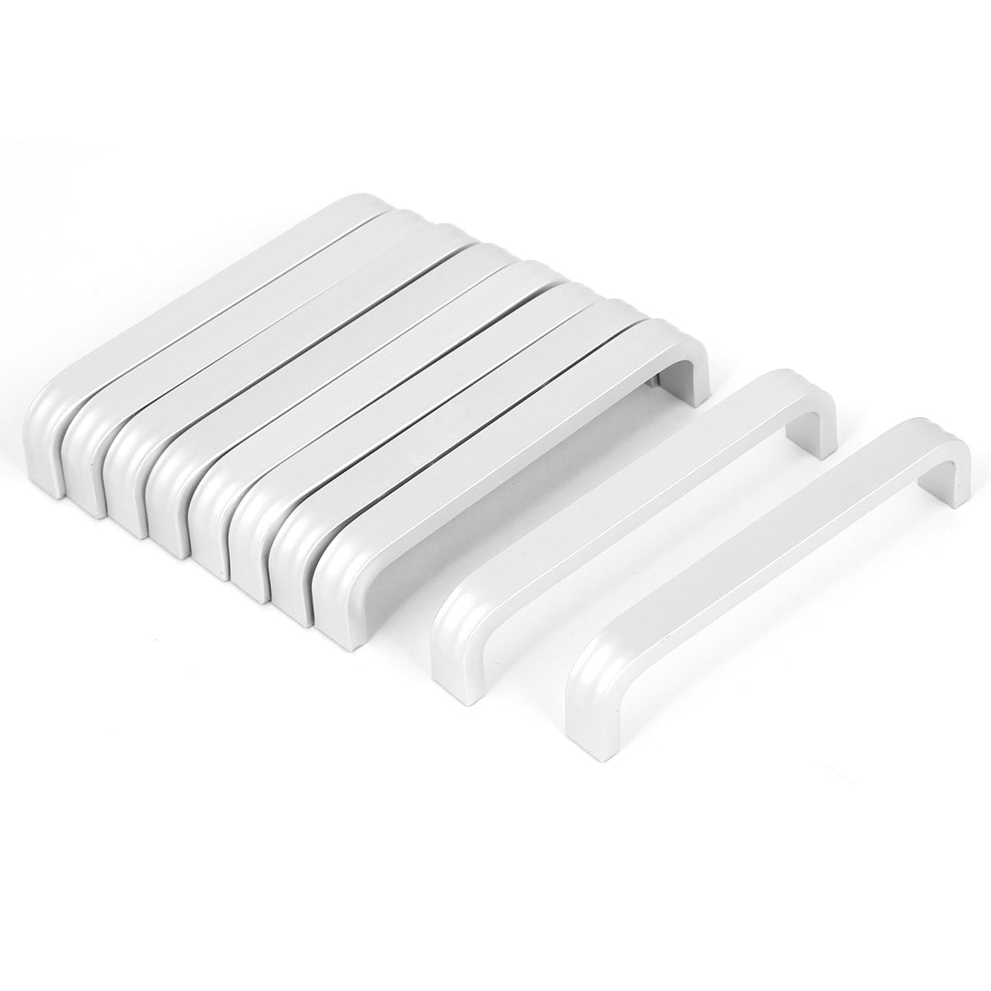 uxcell Uxcell Drawer Cabinet Cupboard Closet Door Bow Shape Aluminium Pull Handle 10pcs