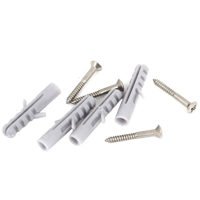 Harfington Uxcell White Plastic Wall Door Mount Clothes Coat Belt Bag Hanging Hook Hanger 4pcs