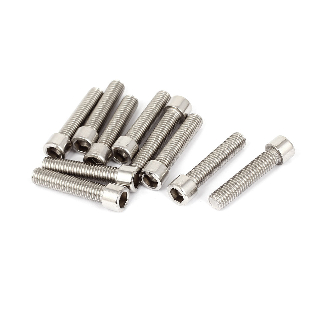 Harfington M10×45mm 304 Stainless Steel Hex Socket Head Cap Screws Bolts DIN 912 10pcs