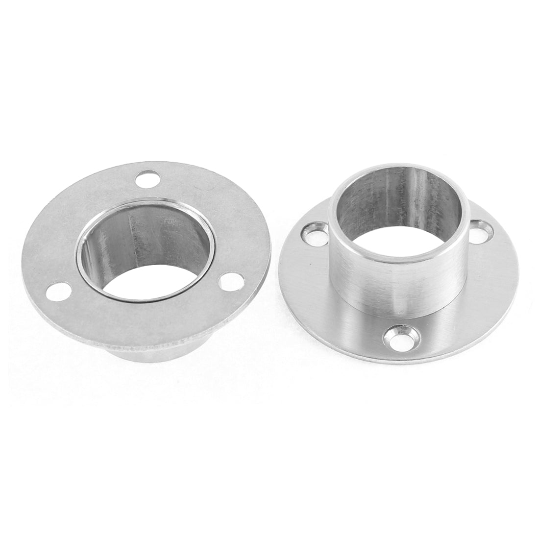 uxcell Uxcell Wardrobe Hanging Rail Rod End Support Bracket 52 x 20mm 2Pcs