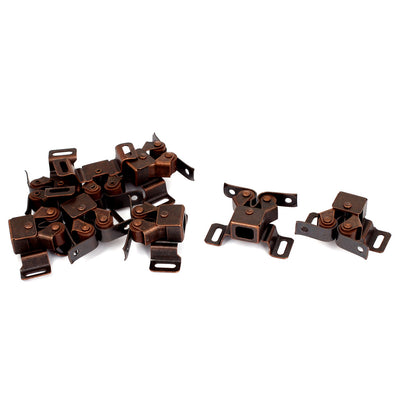 Harfington 8pcs Bronze Tone Metal Magnetic Catch Latch Holder for Cupboard Door Cabinet