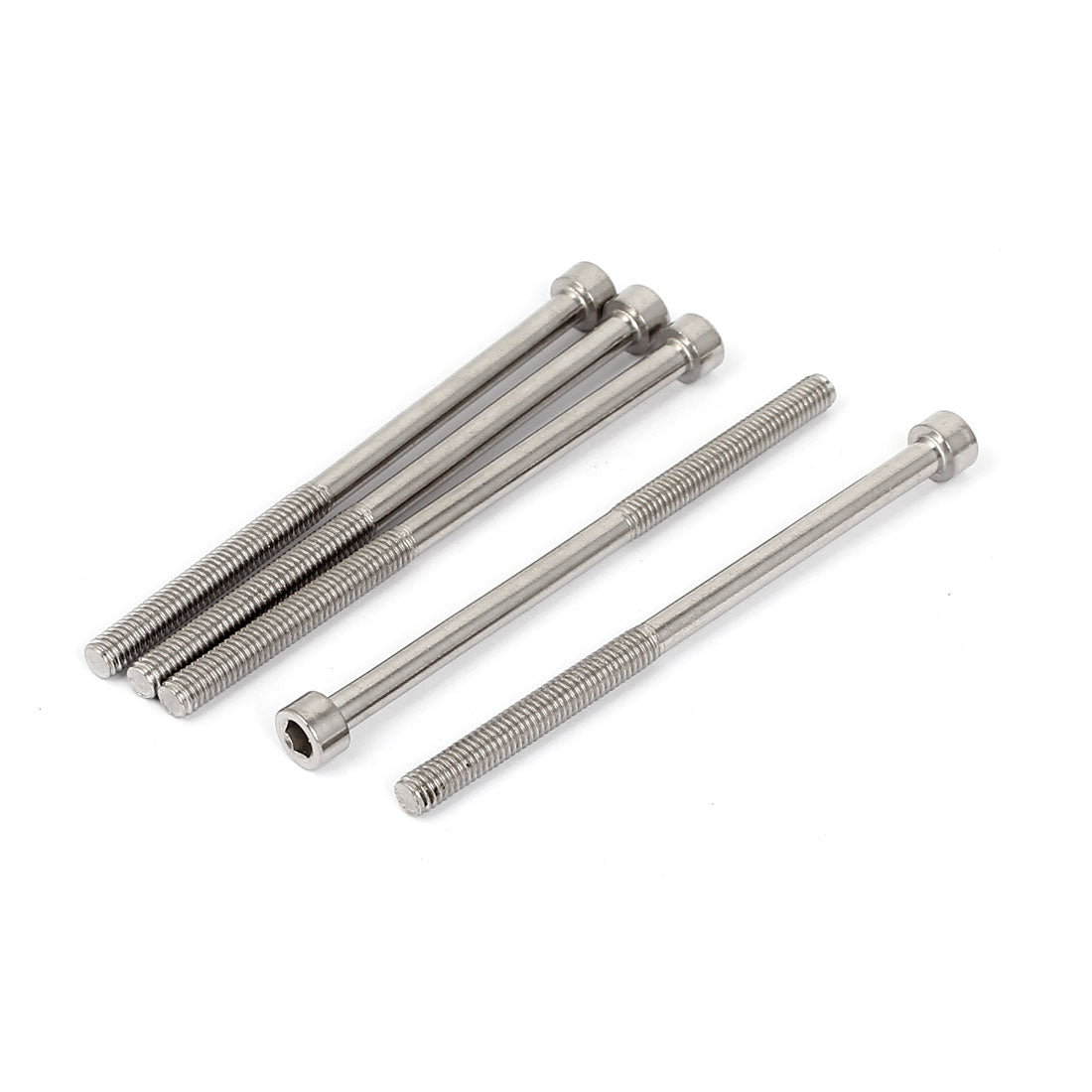 Harfington 5pcs 105mm Long M6x50mm Stainless Steel Socket Cap Screws Hex Head Bolts DIN912