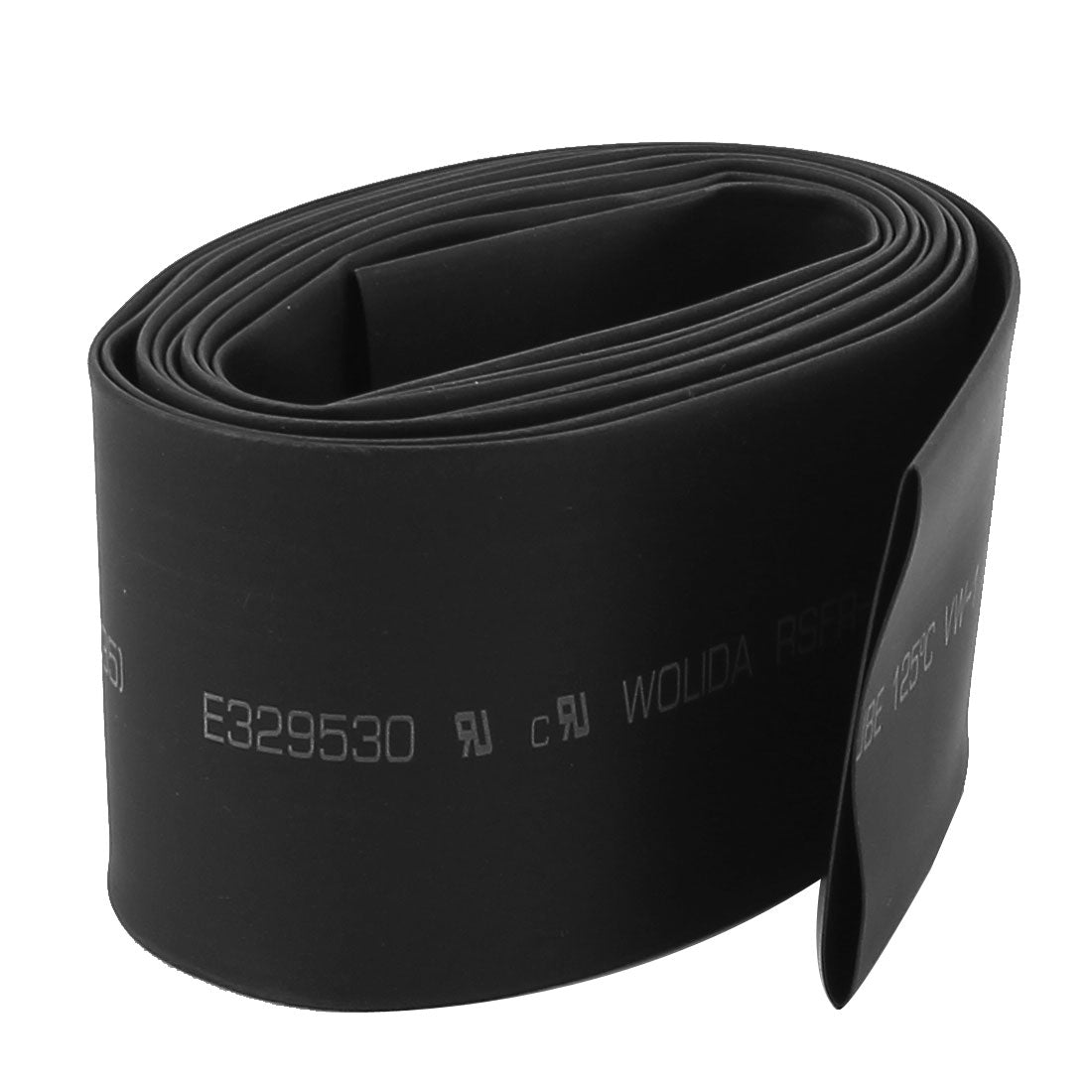 Harfington 35mm Dia Ratio 2:1 Heat Shrinkable Shrinking Tube 2M Long Black