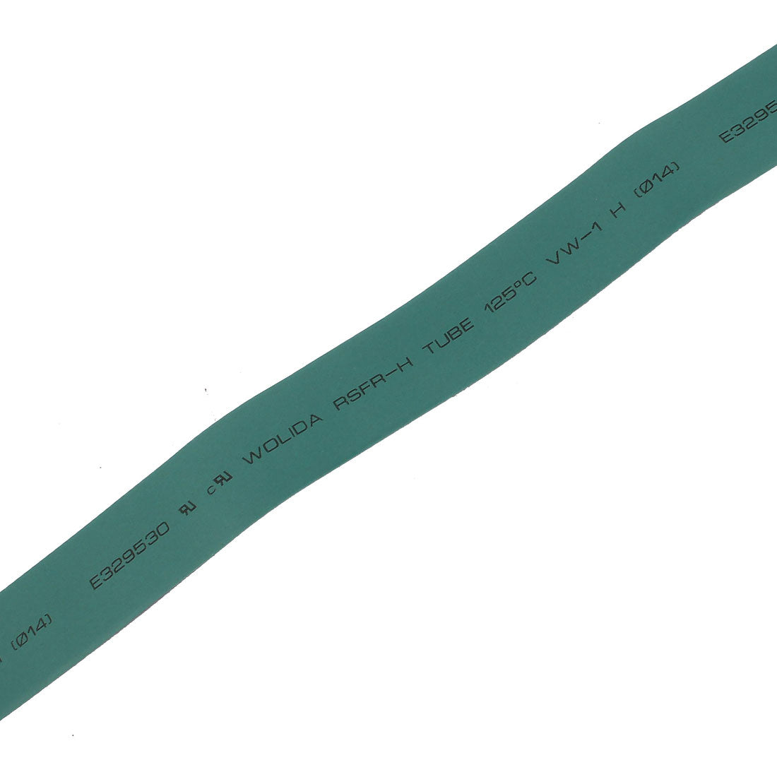 Harfington 14mm Dia Electrical Heat Shrink Tubing Shrinking Tube Green 0.5M 2pcs