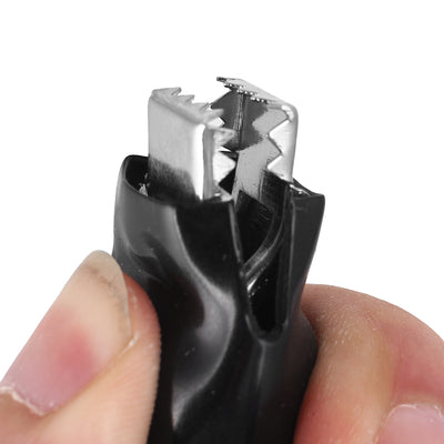 Harfington 70mm Length Insulated Electrical Alligator Clips Connector 2pcs for Test Work