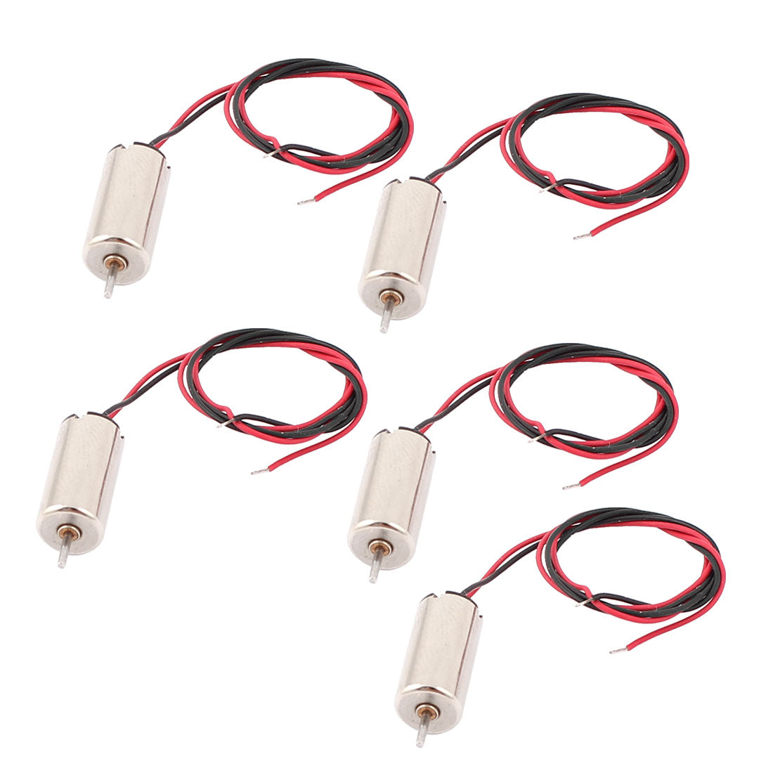 uxcell Uxcell 5Pcs DC 4.2V 59000RPM 0.8mm Dia Shaft 2-Wire Coreless Motor for RC Model Helicopter
