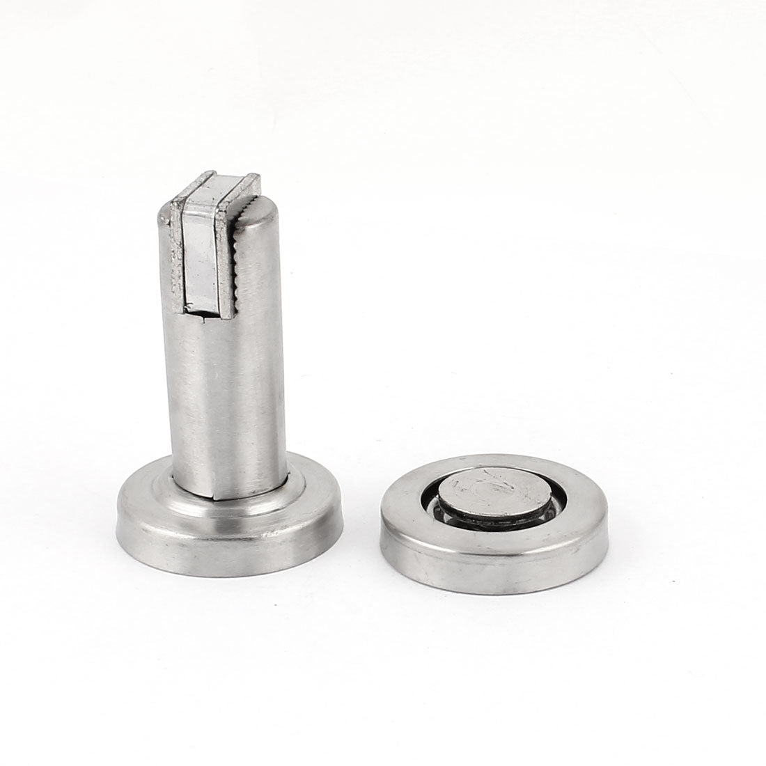 Harfington Home Office Round Strike Base Magnetic Door Stop Stopper Doorstop Catch Holder Keeper 87mm High