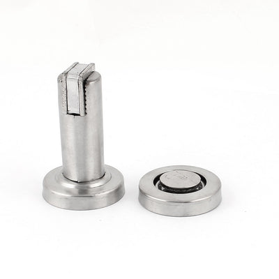Harfington Home Office Round Strike Base Magnetic Door Stop Stopper Doorstop Catch Holder Keeper 87mm High