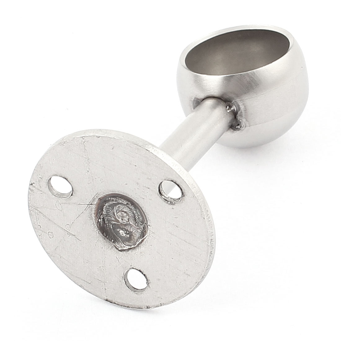 Harfington 2Pcs Cabinet Wardrobe Clothes Towel Hanging Rod Rail End Support Bracket Flange Socket for 22mm Dia Tube