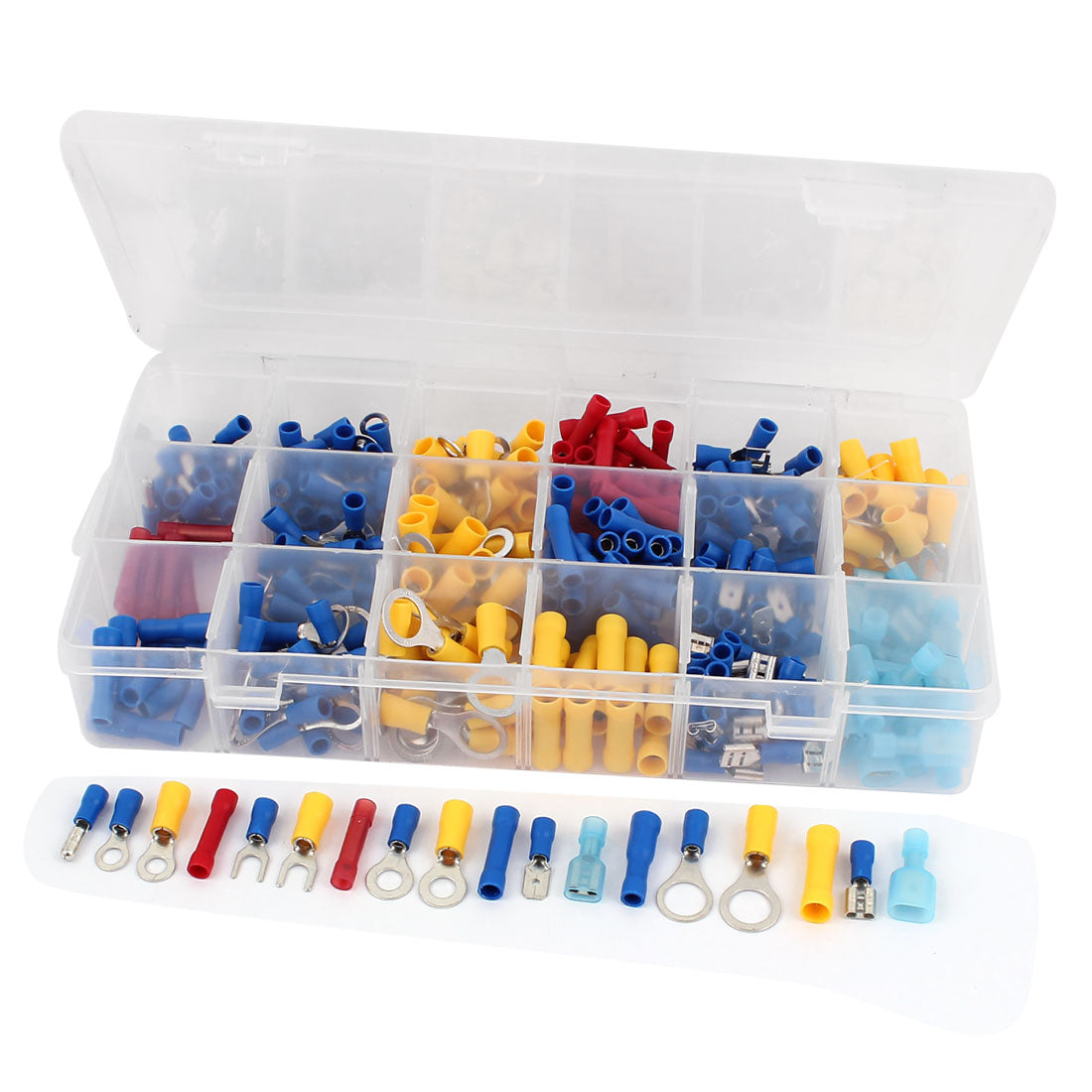 Harfington 360pcs Wire Crimp Connector Insulated Cord Pin End Terminal AWG 22 to 10 Kit