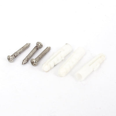 Harfington Home Office Metal Round Base Gate Door Stop Doorstop Stopper Catch Holder 36mm x 75mm