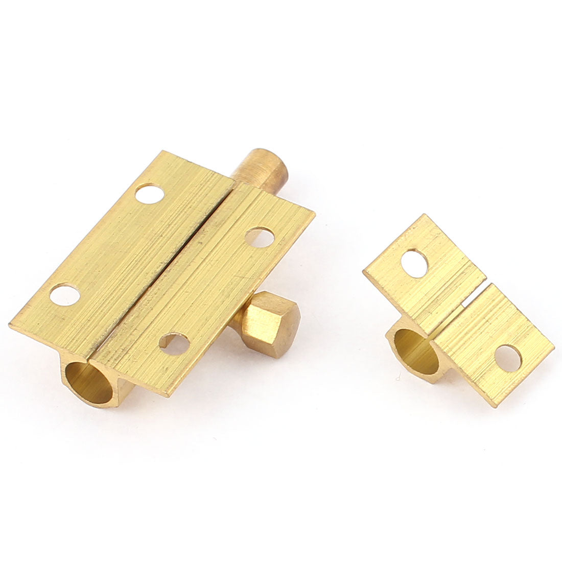 Harfington 38mm Long Brass Door Security Latch Sliding Lock Barrel Bolt Gold Tone