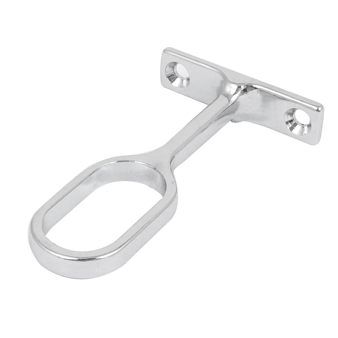 Harfington Clothes Closet Rod Flange Holder Support Bracket for 15mm Oval Pipe