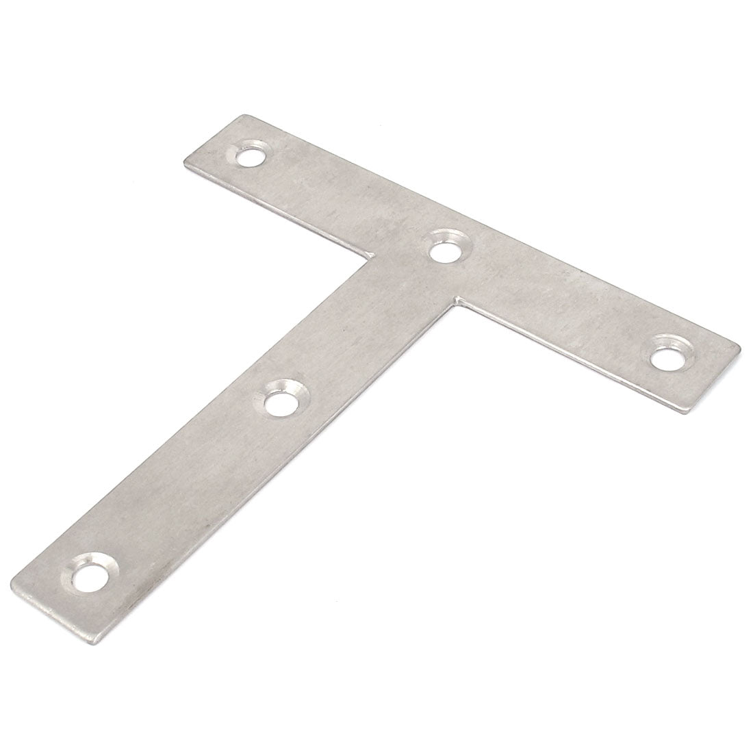 Harfington 120mmx120mm Corner Brace Flat T Shape Plate Angle Bracket Silver Tone