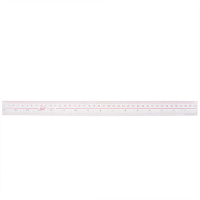 Harfington Clear Plastic Inch Metric 40cm Measure Range Straight Ruler Measuring Tool