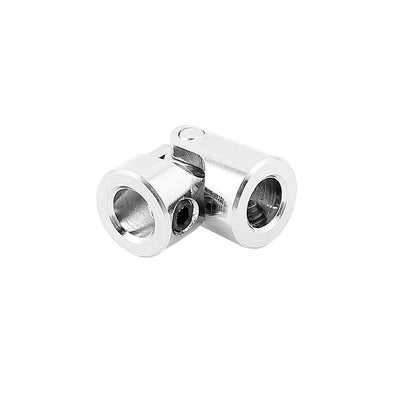 Harfington 6mm to 6mm Inner Diameter Stainless Steel Rotatable Universal Joint w Tight Screws