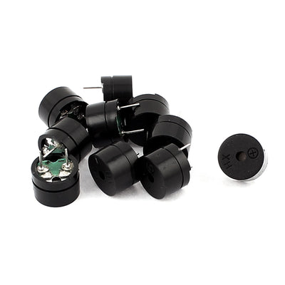 Harfington 10Pcs 3V-5V-12V 2 Terminals Passive Electronic Buzzer 12mmx8.5mm
