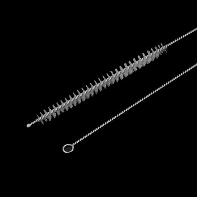 Harfington 25 Pcs 5mm Dia Nylon Bristle Test Tube Bottle Cleaning Brush Cleaner 16cm